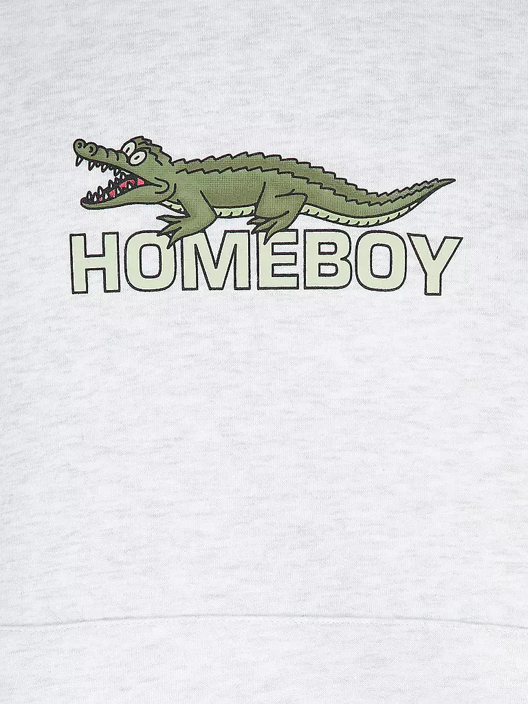 HOMEBOY | Kapuzensweater - Hoodie CROCOBOY HOOD | hellgrau