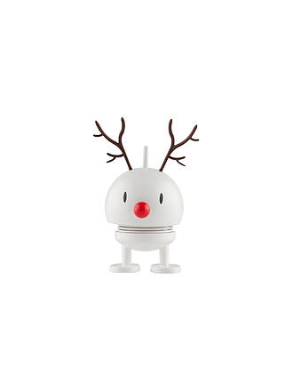 HOPTIMIST | Figura decorativa navideña Classic Bumble 9,5cm Reno blanco