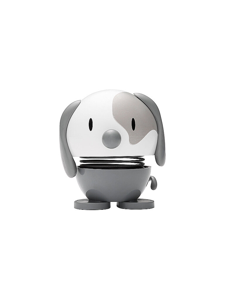HOPTIMIST Dekofigur Dog 6,9cm Cool Grey hellgrau