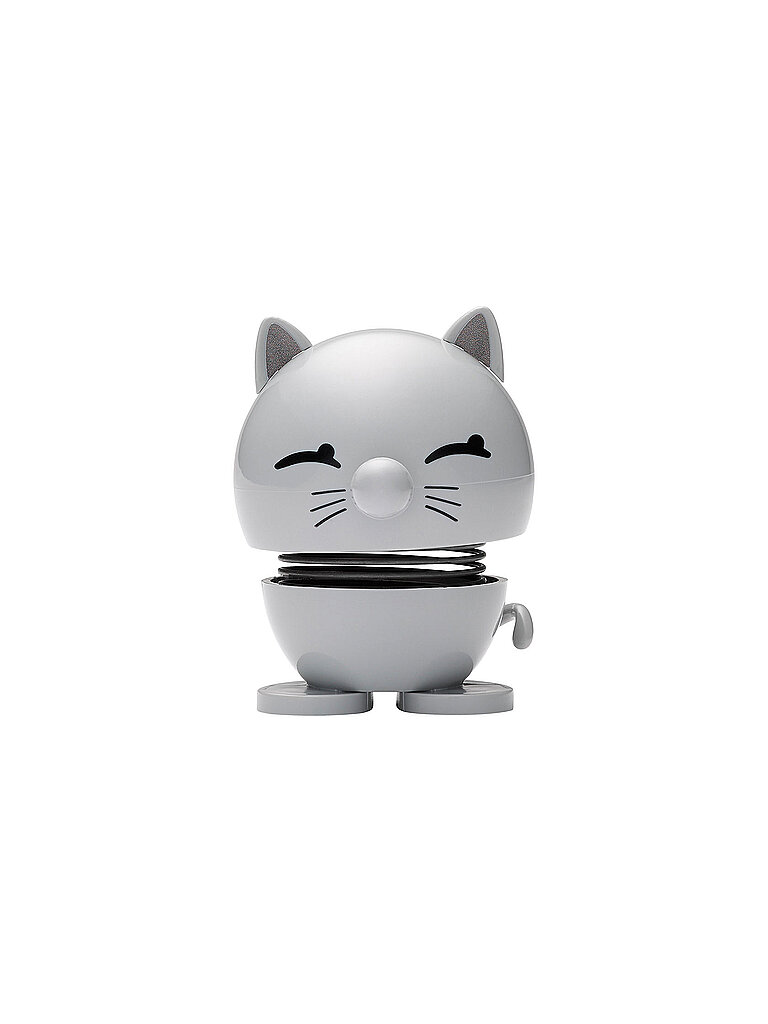 HOPTIMIST Dekofigur Cat 7,3cm Light Grey hellgrau