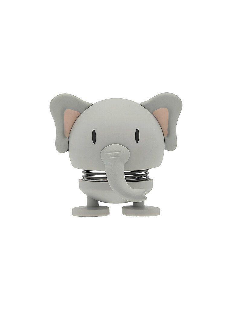 HOPTIMIST Dekofigur Soft Elephant 7,6cm Grey hellgrau