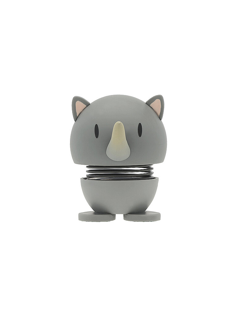 HOPTIMIST Dekofigur Soft Rhino 7,6cm Grey  grau