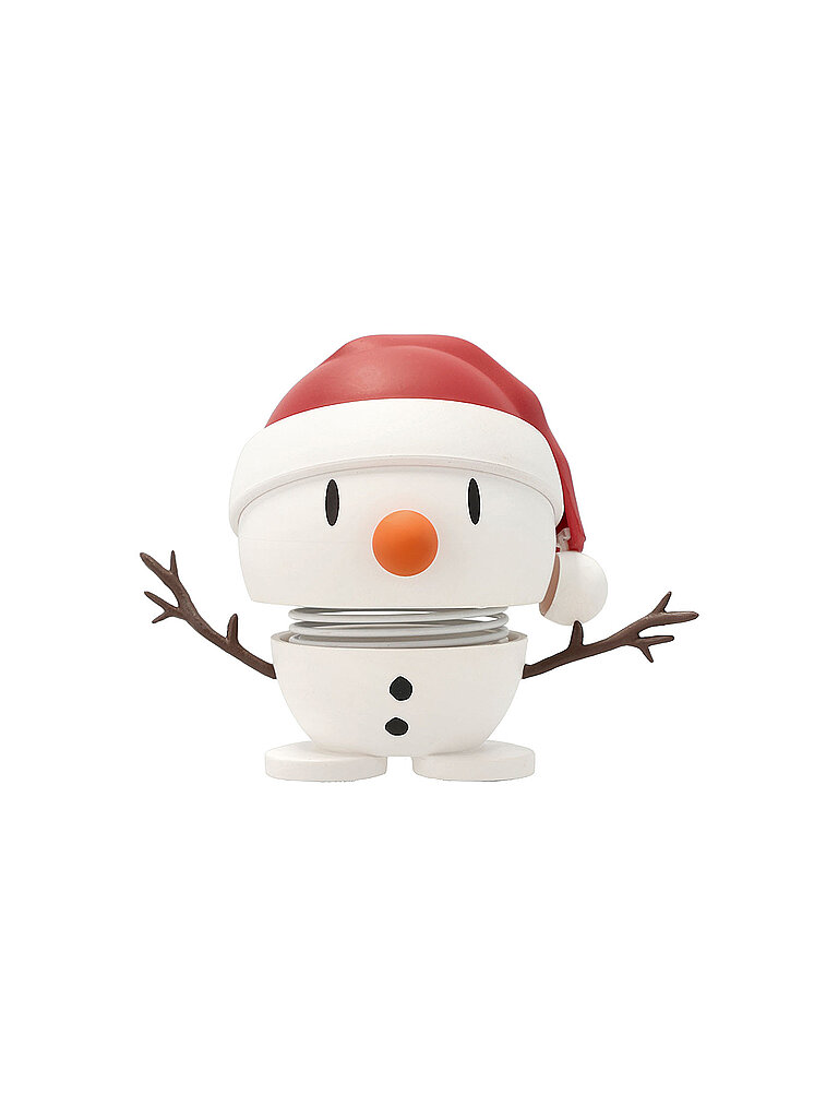HOPTIMIST Dekofigur Soft Bumble Snowman 6,9cm weiss