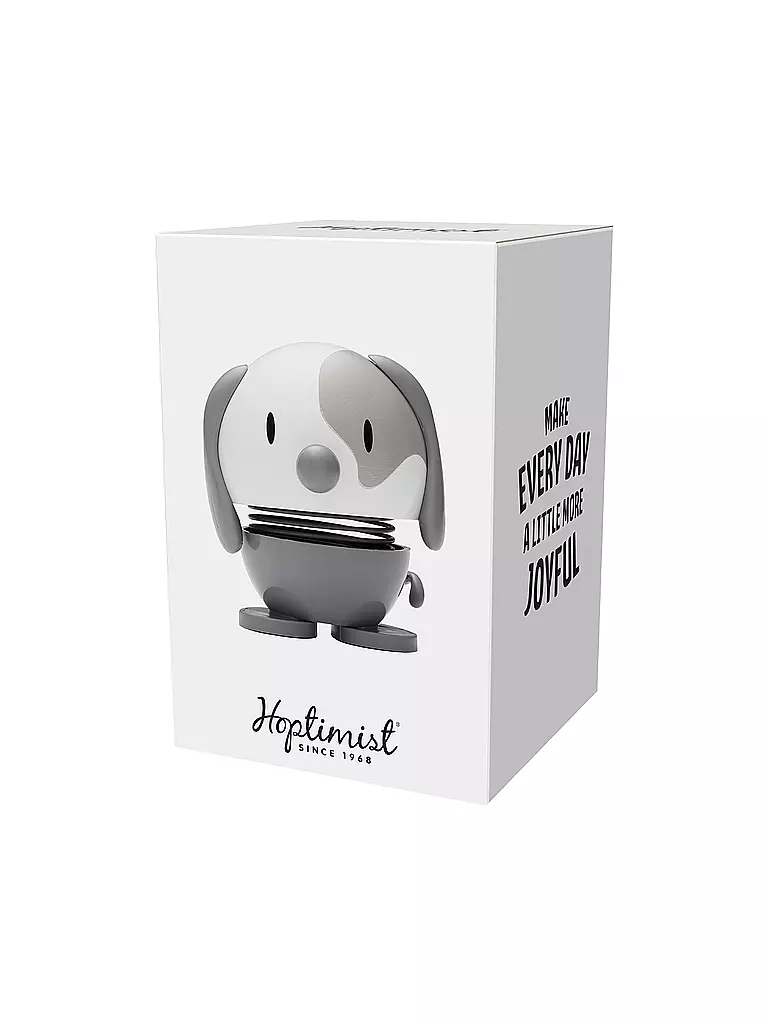 HOPTIMIST | Dekofigur Dog 6,9cm Cool Grey | hellgrau