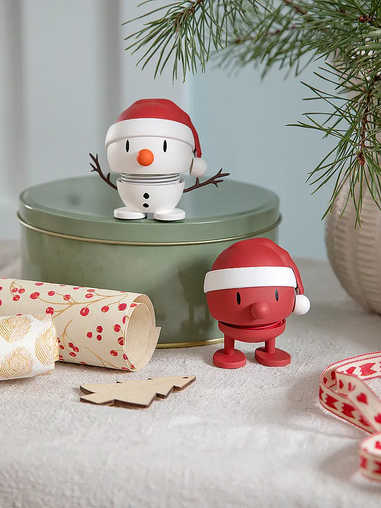 HOPTIMIST | Dekofigur Soft Bumble Snowman 6,9cm | weiss