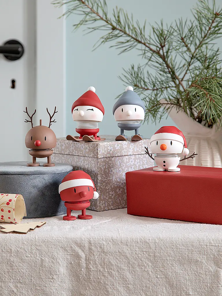 HOPTIMIST | Dekofigur Soft Bumble Snowman 6,9cm | weiss