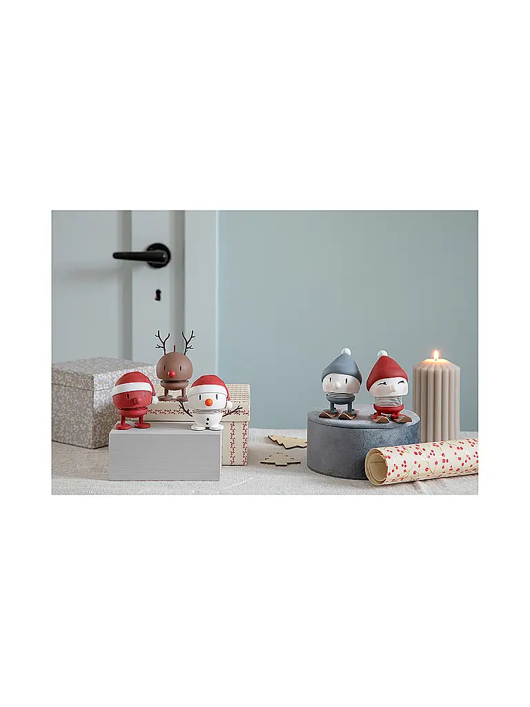HOPTIMIST | Dekofigur Soft Bumble Snowman 6,9cm | weiss
