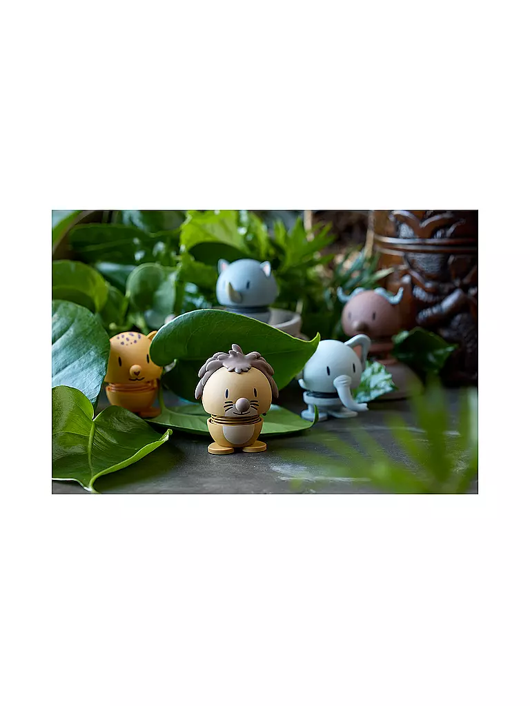 HOPTIMIST | Dekofigur Soft Rhino 7,6cm Grey | hellbraun