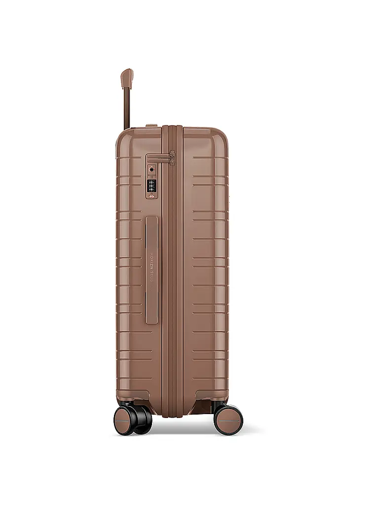 HORIZN STUDIOS | Trolley H6 RE Check-In Reisekoffer 64cm glossy mocha | Hellbraun