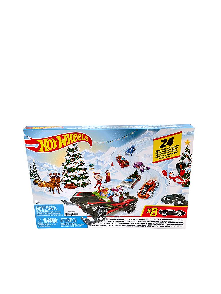 HOT WHEELS | Adventskalender 2019 mit 8 Autos und 16 Zubehörteilen | 