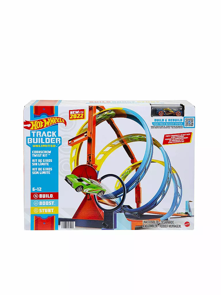 HOT WHEELS | Hot Wheels Track Builder Unlimited Corkscrew Twist Kit | keine Farbe