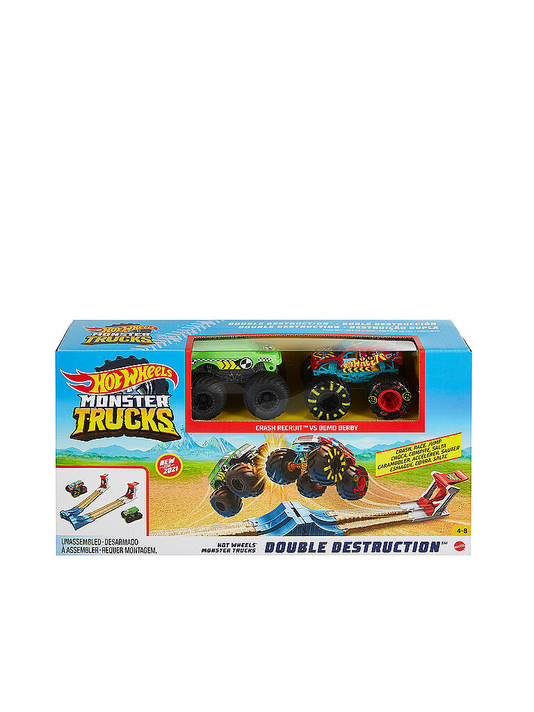 HOT WHEELS | Monster Trucks Doppel-Rampe Spielset | keine Farbe