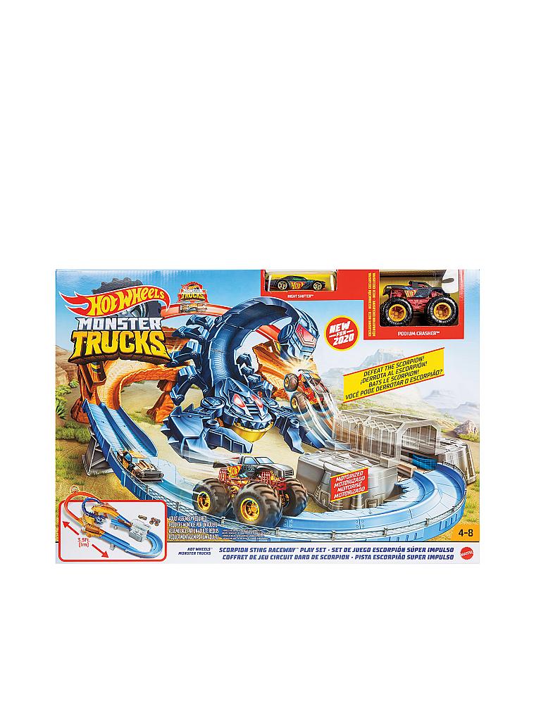 HOT WHEELS | Monster Trucks Skorpion Beschleuniger Rennbahn Set | keine Farbe