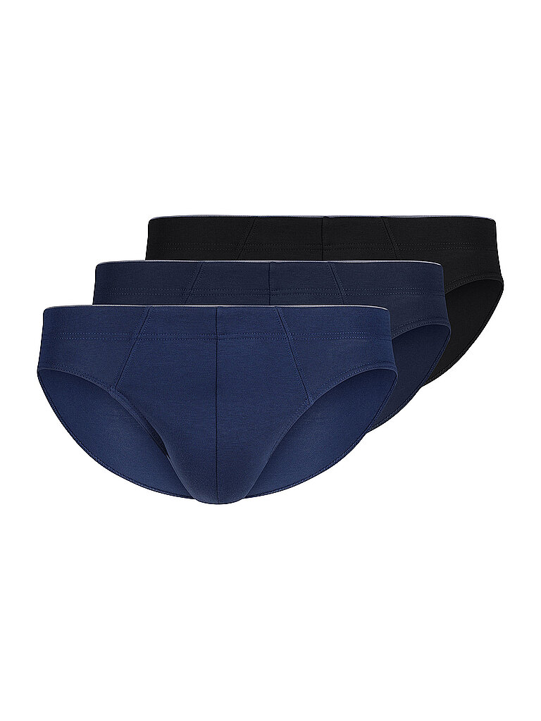 HUBER Brasil Slip 3er Pkg. blue black selection  blau | L