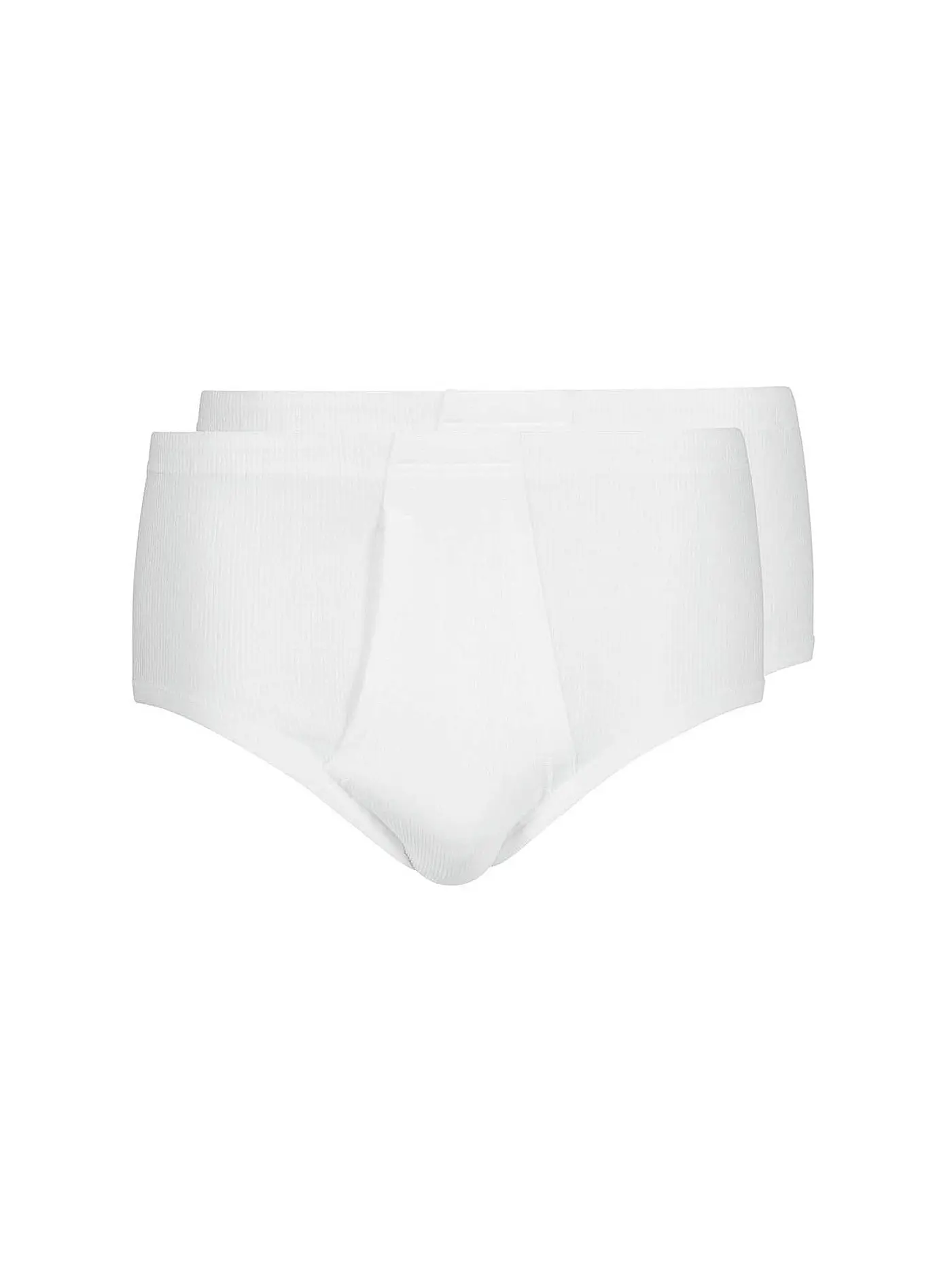 HUBER | Slip "Duo Line" Doppelpackung (Weiß) | weiß