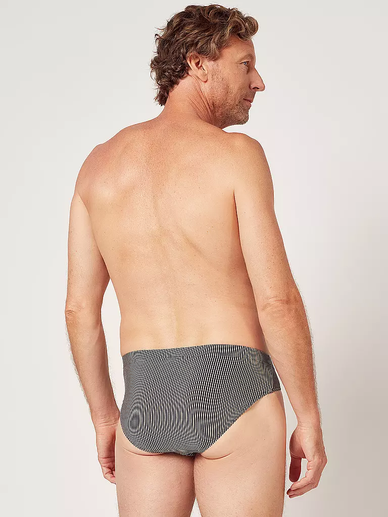 HUBER | Slip sky sand pinstripe | schwarz