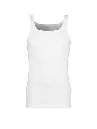 HUBER | Trägershirt - Unterhemd   "Comfort" (Marine) | weiss