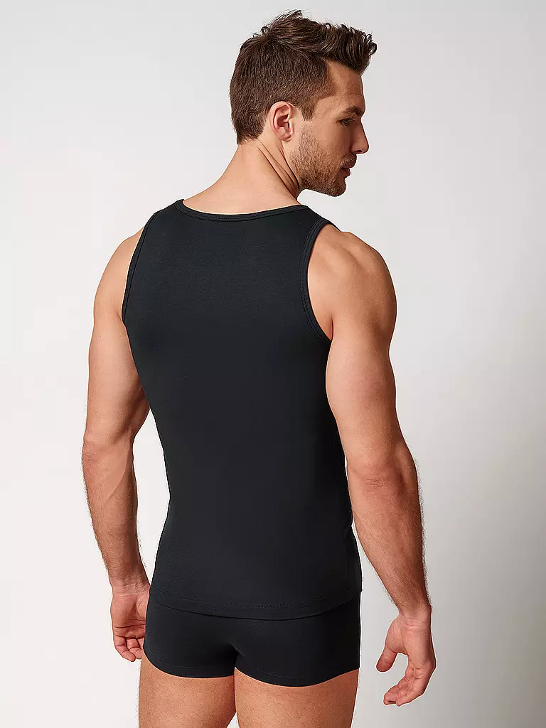 HUBER | Unterhemd black | schwarz
