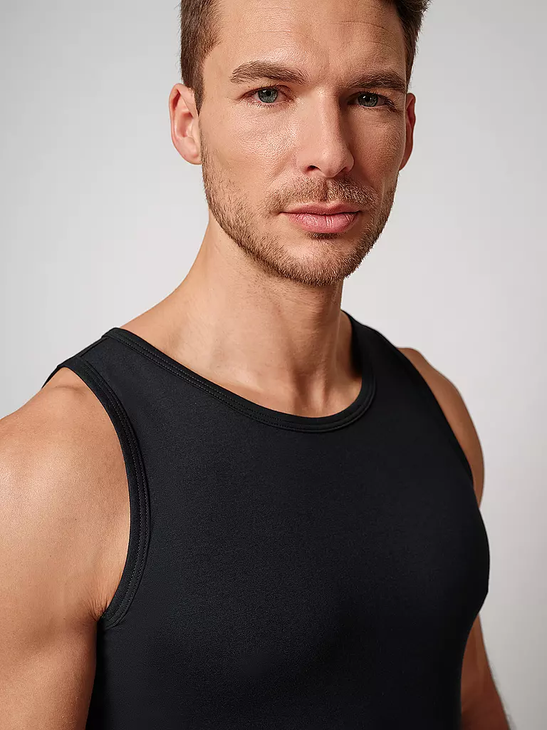 HUBER | Unterhemd black | schwarz
