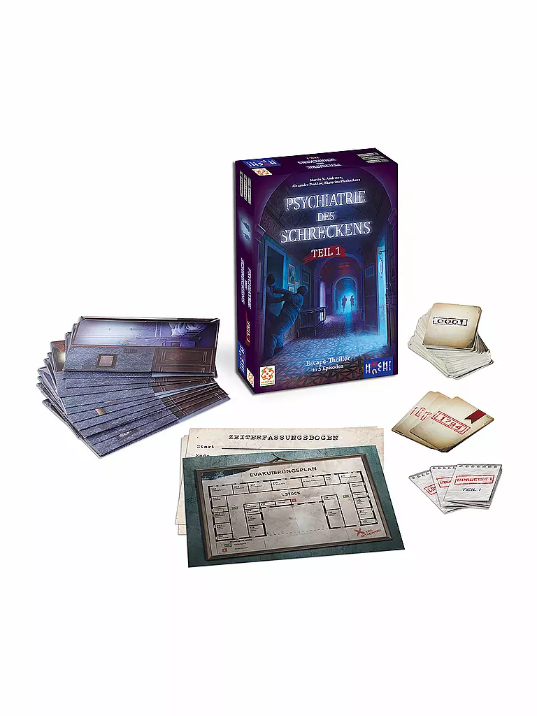 HUCH | Brettspiel - Psychiatrie des Schreckens Teil 1 | keine Farbe