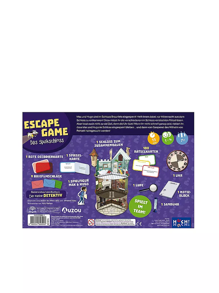 HUCH | Brettspiel Escape Game - Das Spukschloss | keine Farbe