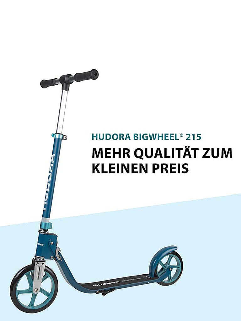 HUDORA | Roller BigWheel® 215 Scooter Azurblau | blau