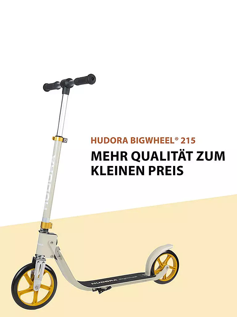 HUDORA | Roller BigWheel® 215 Scooter Sand | gold