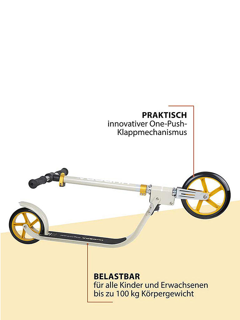 HUDORA | Roller BigWheel® 215 Scooter Sand | gold