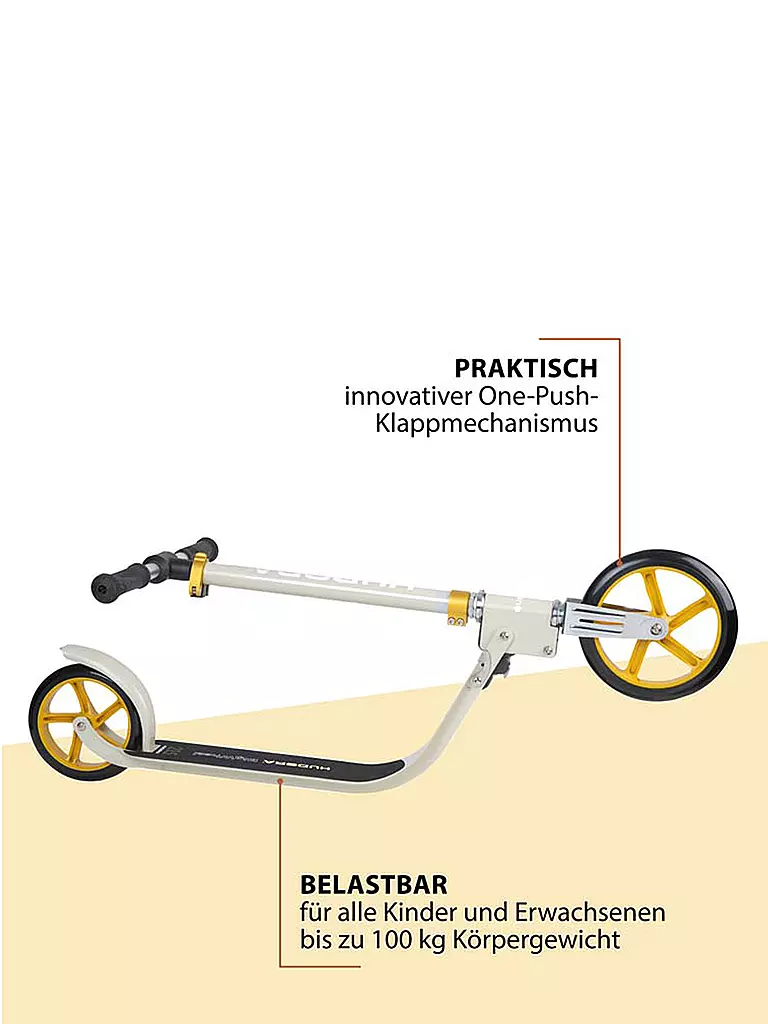 HUDORA | Roller BigWheel® 215 Scooter Sand | gold