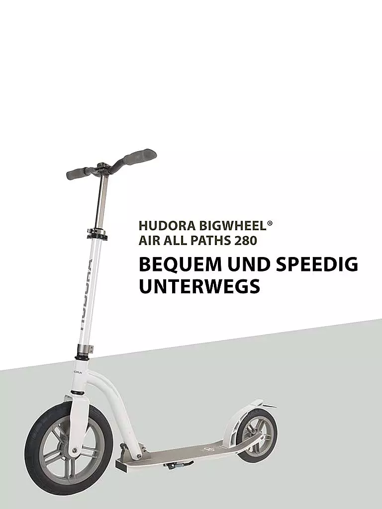 HUDORA | Roller BigWheel® Air All Paths 280 Ivory | weiss