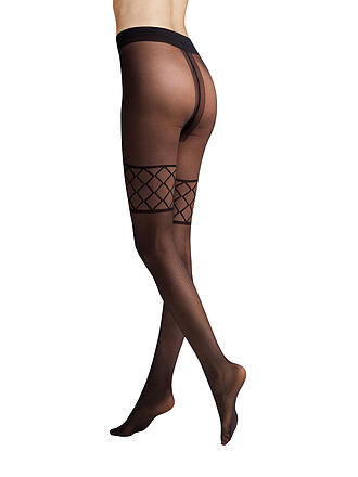 HUDSON | Moda calza FANCY NET nera