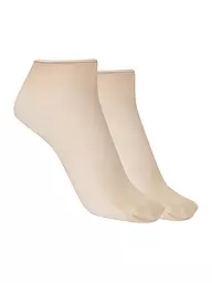 HUDSON | Feinstrumpfsöckchen SIMPLY 20 2er Pkg. black | beige