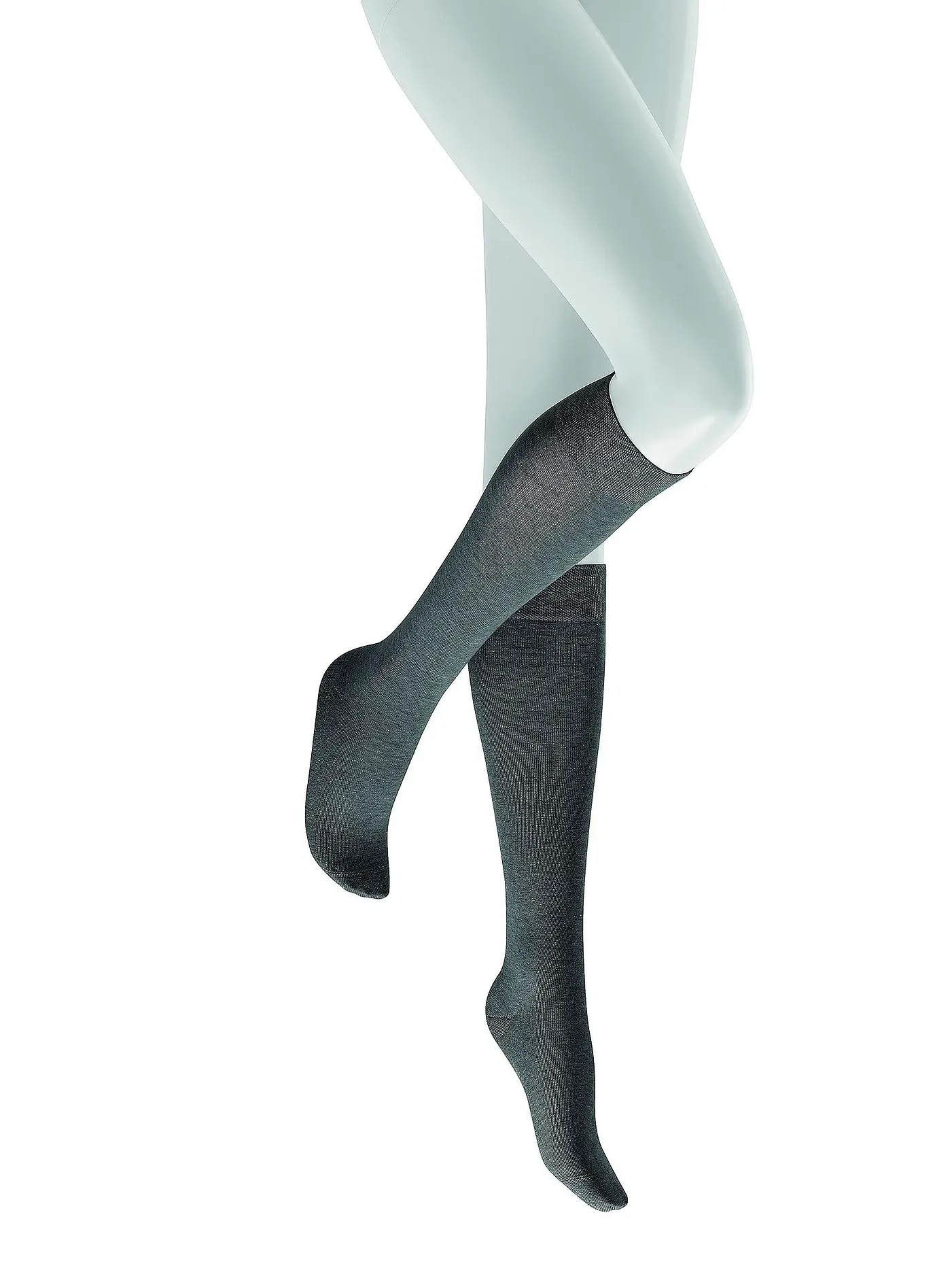 HUDSON | Stutzen RELAX COTTON Beigemel  | grau