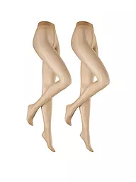 HUDSON | Strumpfhose 2-er Pkg. "Simply20" (Teint) | beige