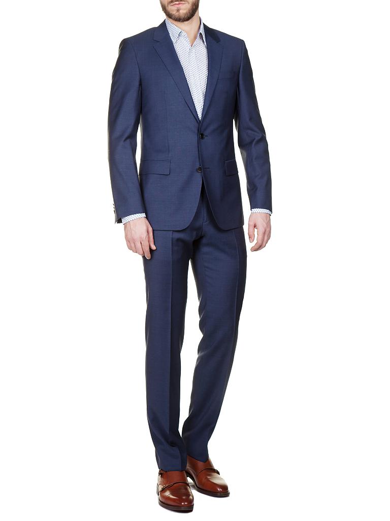 Boss Slim Fit Anzug Aus Schurwolle Modell Huge Genius In Blau | My XXX ...
