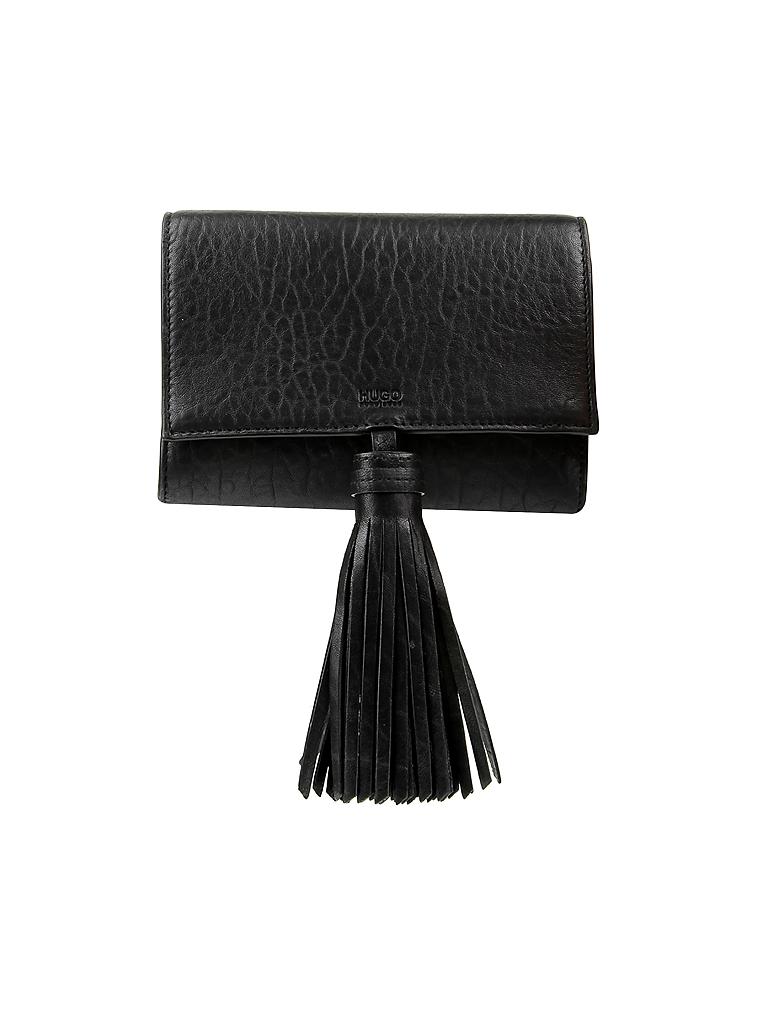 HUGO BOSS | Ledertasche - Schultertasche "Teresa" | schwarz