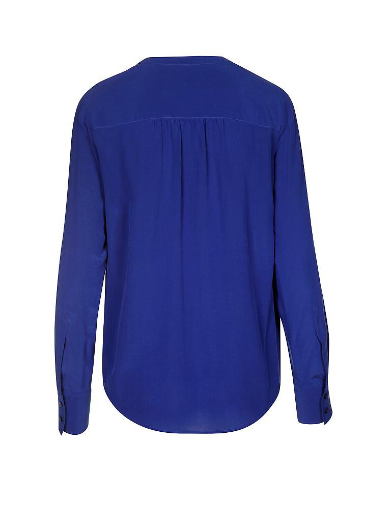 HUGO BOSS | Seiden-Bluse | blau