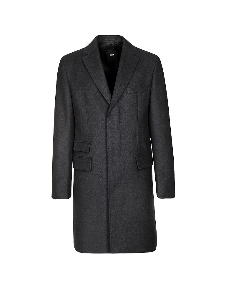 HUGO BOSS | Seiden-Wollmantel "T-Neon" | grau