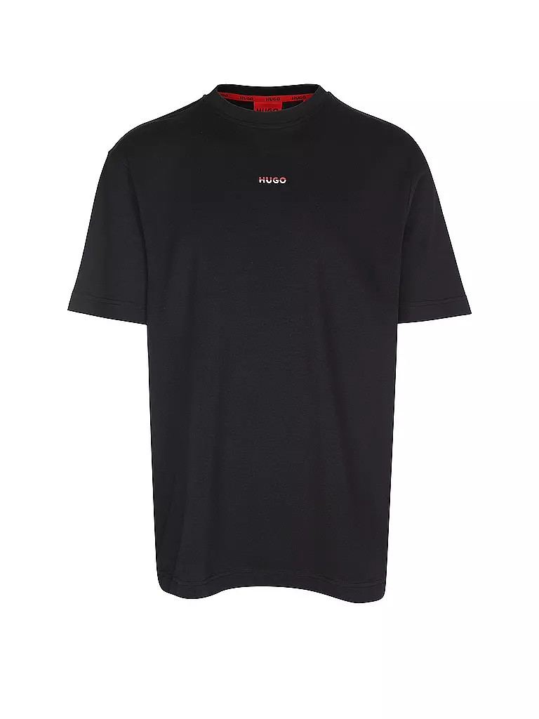HUGO |  Loungewear Shirt SPLIT | schwarz