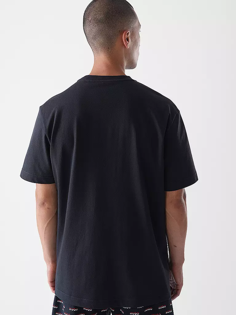 HUGO |  Loungewear Shirt SPLIT | schwarz
