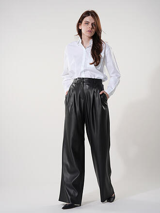 HUGO | Hose Wide Fit in Lederoptik HAWINE