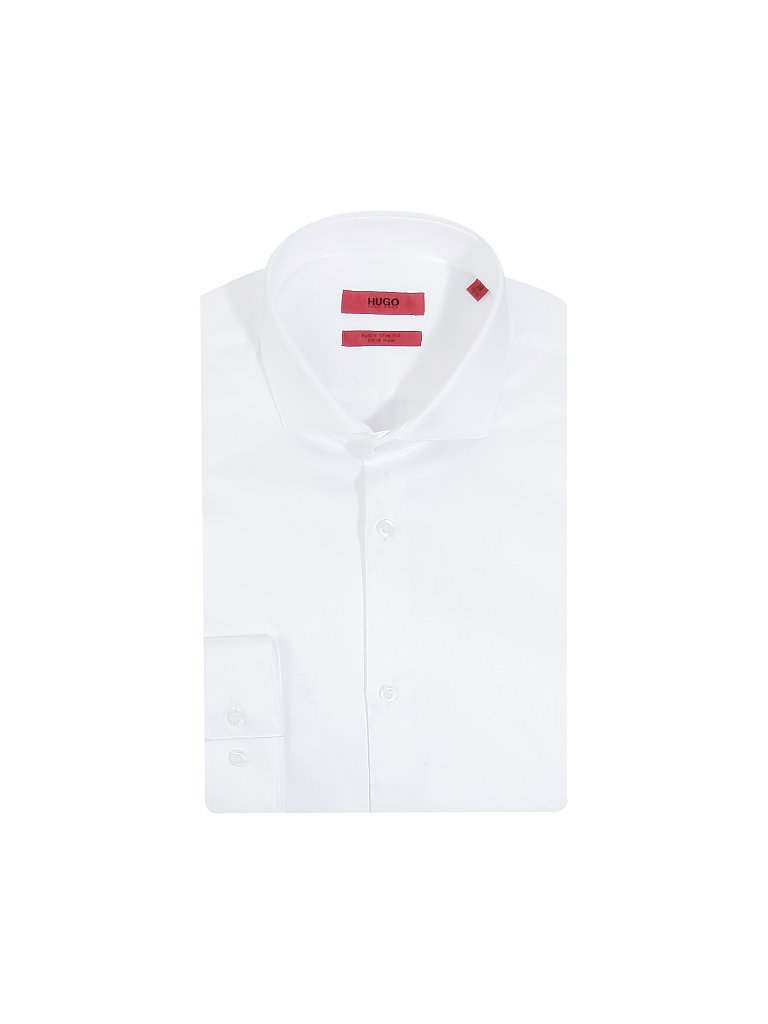 HUGO Hemd Slim-Fit Errico weiß | 38