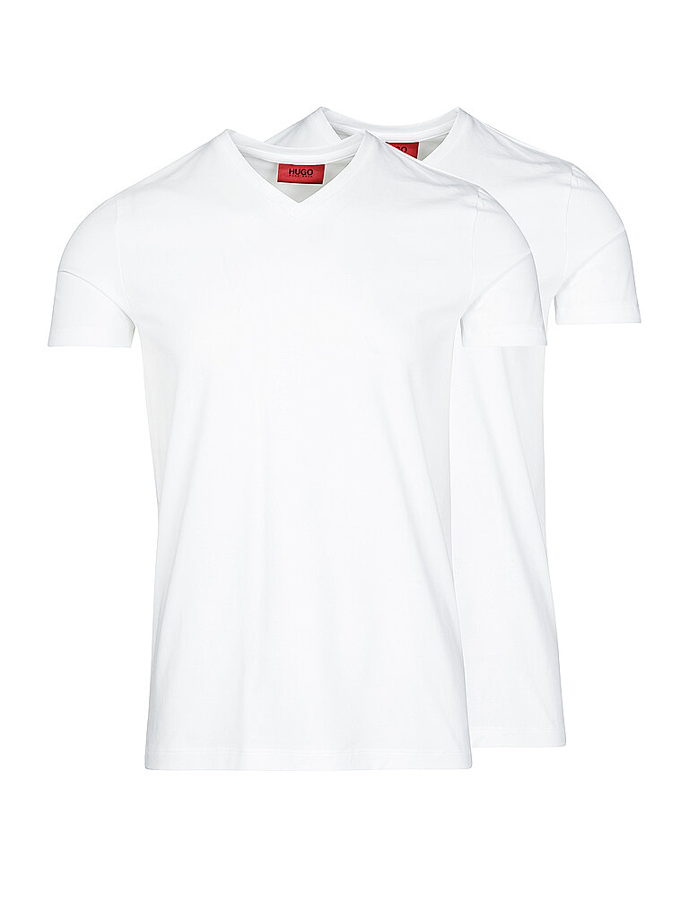 T-Shirt mit Logo-Print im 2er-Pack Modell HUGO-V