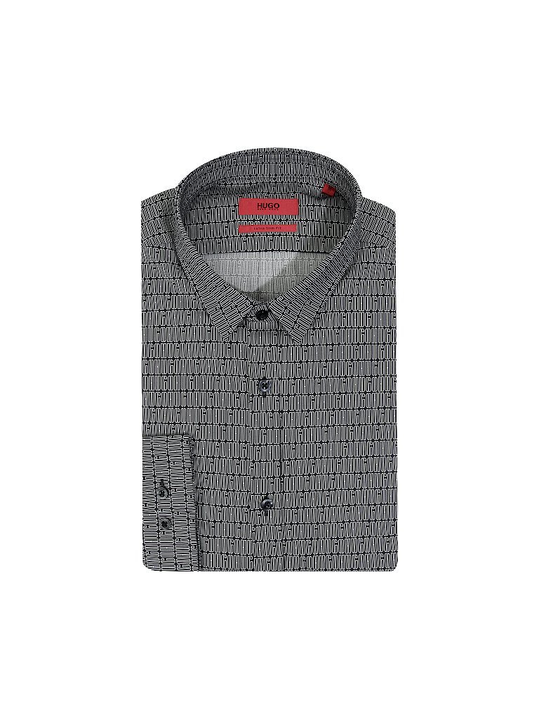HUGO Hemd Extra Slim Fit schwarz | S