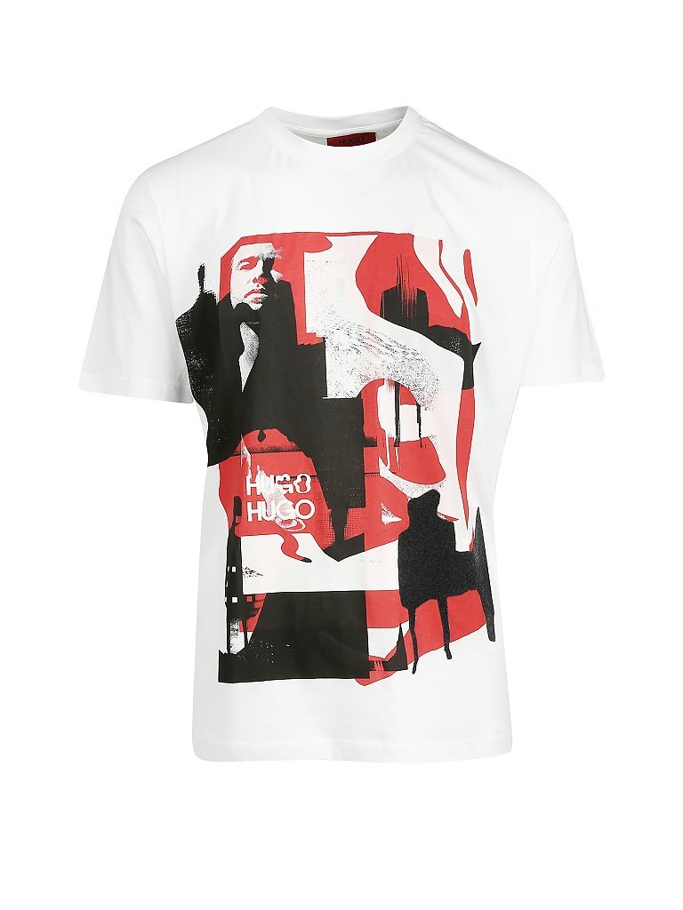 HUGO T Shirt Dentral weiß | S