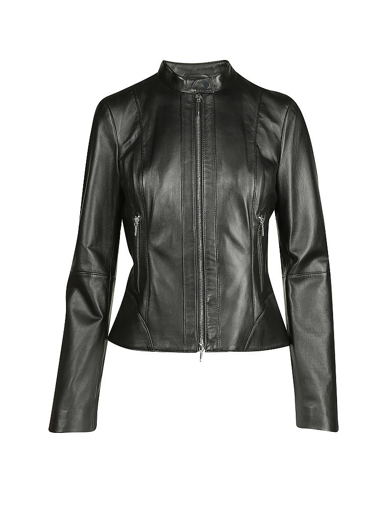 HUGO Lederjacke  Lonia  schwarz | XS