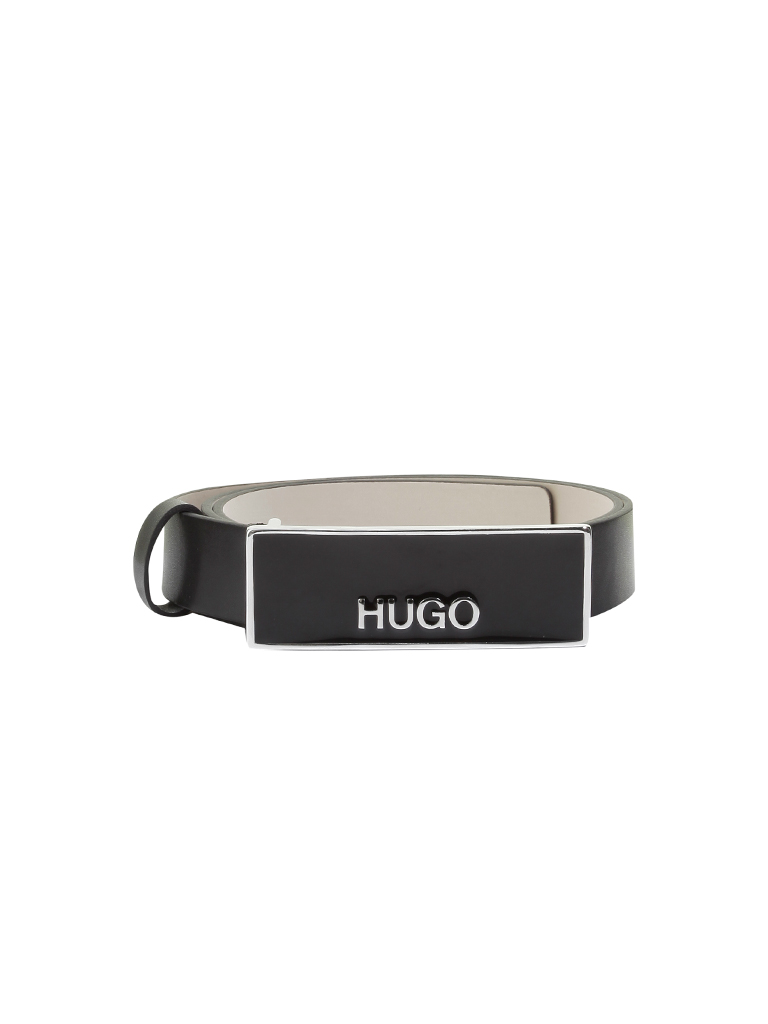HUGO Ledergürtel Karol schwarz | 75