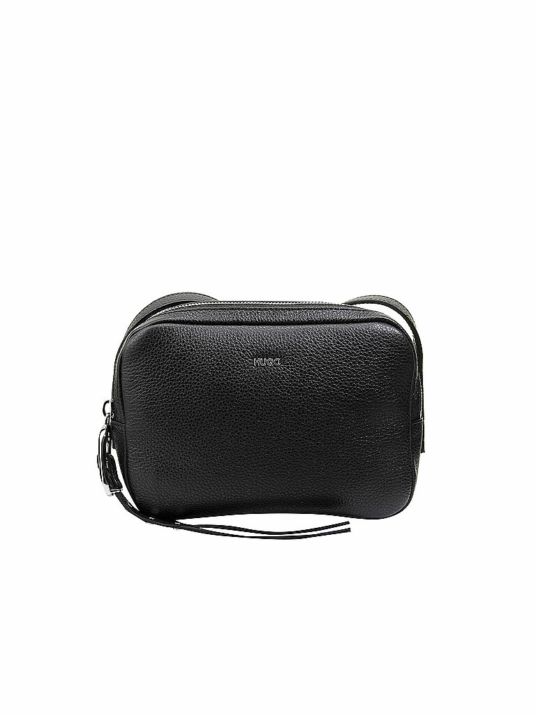HUGO Ledertasche - Umhängetasche Kim schwarz