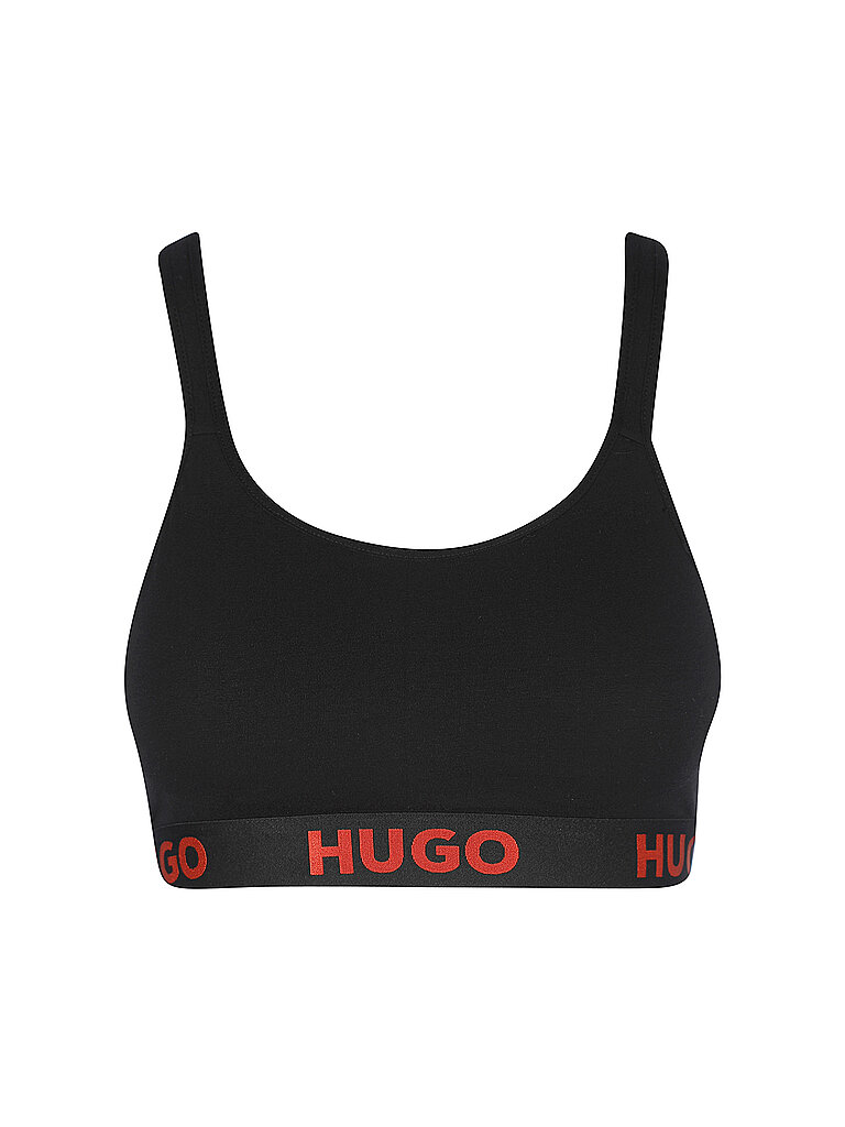 HUGO Bustier SPORTY LOGO black schwarz | XL