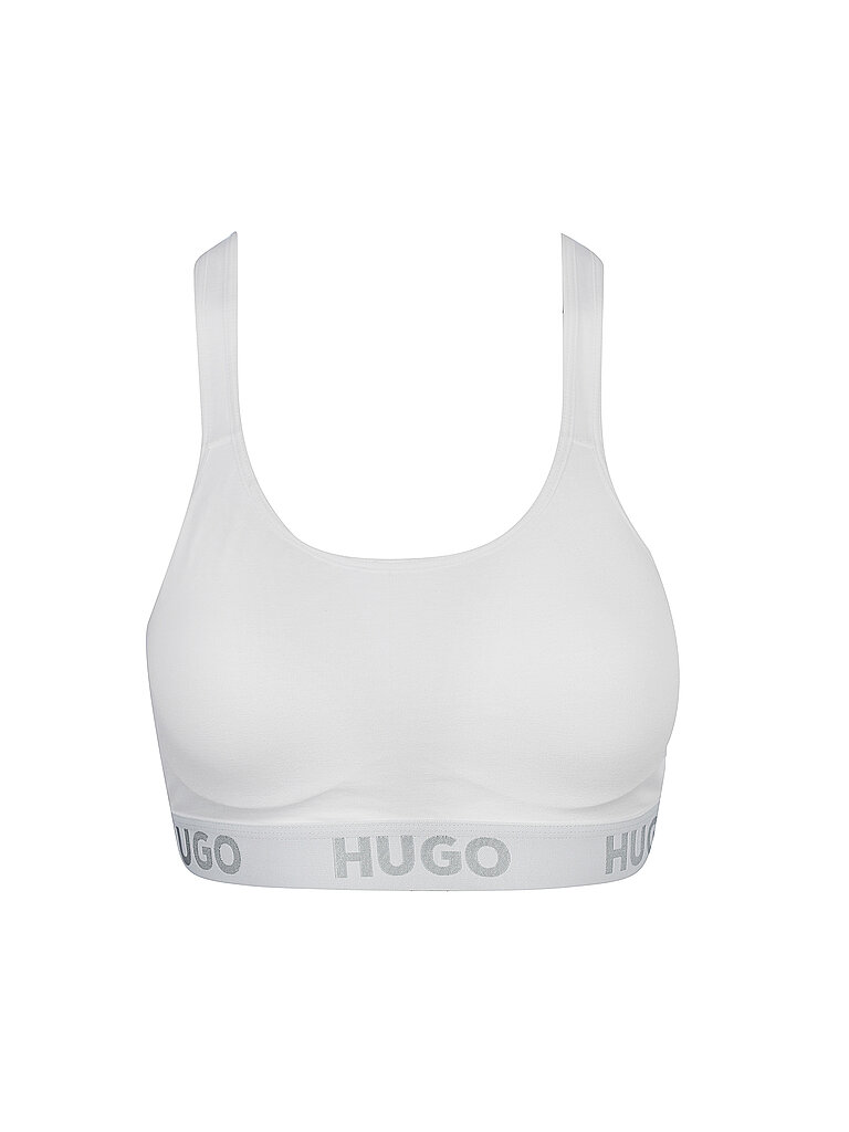 HUGO Bustier SPORTY LOGO white weiss | XL